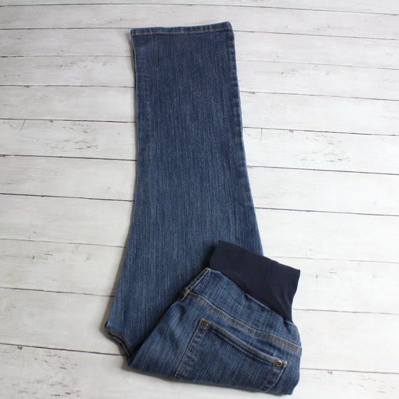 Motherhood Maternity Women's Denim Blue Jeans Size PM Medium Petite - Picture 1 of 7